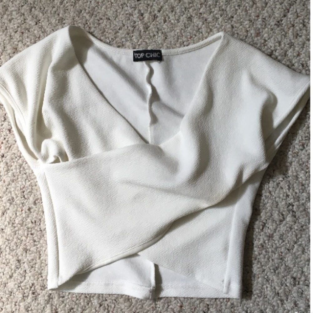White crop top